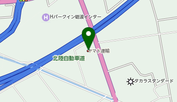 宅配ロッカーPUDO ヤマト運輸 砺波センターの地図画像