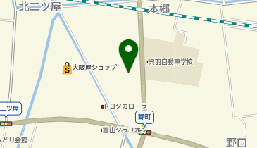 宅配ロッカーPUDO ヤマト運輸 富山呉羽センターの地図画像