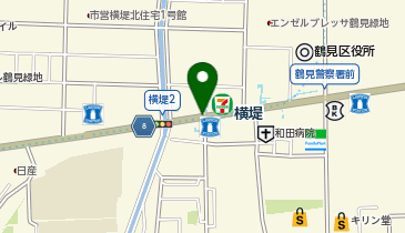 宅配ロッカーPUDO Osaka Metro長堀鶴見緑地線 横堤駅 改札出て右手の地図画像
