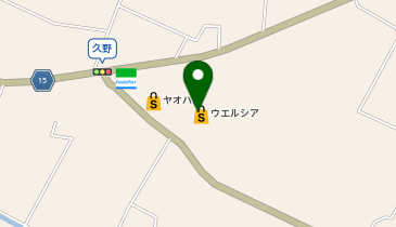 宅配ロッカーPUDO ウエルシア 鹿沼粟野店の地図画像