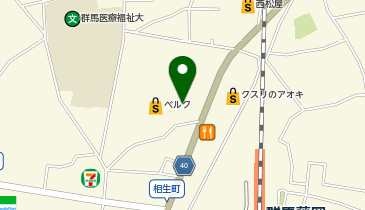 宅配ロッカーPUDO ベルク 藤岡店の地図画像