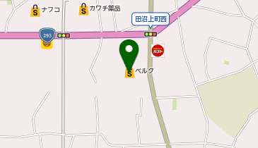 宅配ロッカーPUDO ベルク 佐野田沼店の地図画像