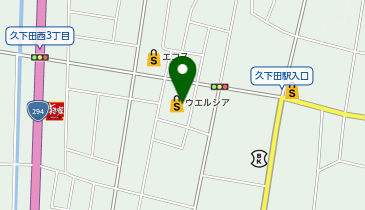 宅配ロッカーPUDO ウエルシア 二宮久下田店の地図画像