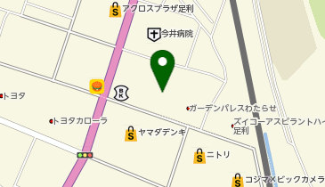 宅配ロッカーPUDO ウエルシア 足利朝倉店の地図画像