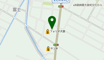 宅配ロッカーPUDO フレッセイ フォリオ大泉店の地図画像