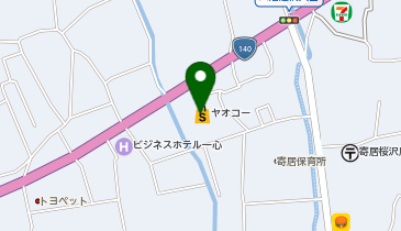 宅配ロッカーPUDO ヤオコー 寄居店の地図画像