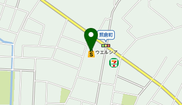 宅配ロッカーPUDO ウエルシア 真岡熊倉店の地図画像