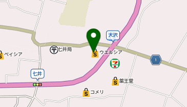 宅配ロッカーPUDO ウエルシア 益子大沢店の地図画像