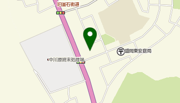 宅配ロッカーPUDO ヤマト運輸 盛岡東安庭センターの地図画像