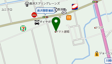 宅配ロッカーPUDO ヤマト運輸 長浜くろかべセンターの地図画像