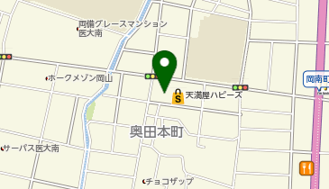 宅配ロッカーPUDO 天満屋ストア ハピーズ岡輝店の地図画像