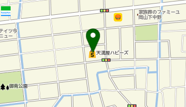 宅配ロッカーPUDO 天満屋ストア ハピーズ下中野店の地図画像