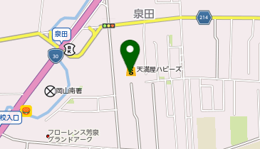 宅配ロッカーPUDO 天満屋ストア ハピーズ泉田店の地図画像