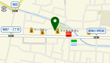 宅配ロッカーPUDO マツモトキヨシ 稲田店の地図画像