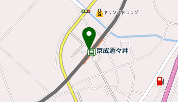 宅配ロッカーPUDO 京成電鉄 京成酒々井駅の地図画像