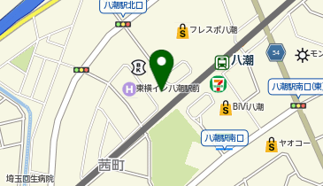宅配ロッカーPUDO セブン-イレブン 八潮駅北口店の地図画像