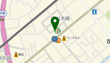 宅配ロッカーPUDO セブン-イレブン 春日部新方袋店の地図画像