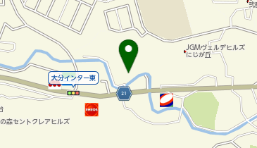 宅配ロッカーPUDO ヤマト運輸 西大分センターの地図画像