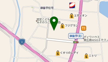 宅配ロッカーPUDO フジ フジグラン東広島の地図画像
