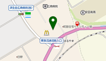 宅配ロッカーPUDO フジ フジグラン安芸の地図画像