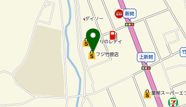 宅配ロッカーPUDO フジ フジ竹原店の地図画像
