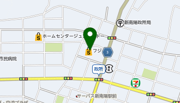 宅配ロッカーPUDO フジ フジ新南陽店の地図画像