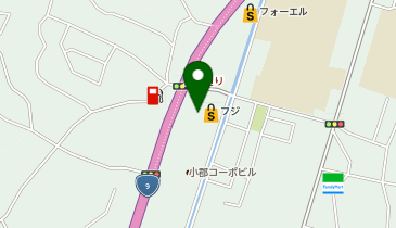 宅配ロッカーPUDO フジ フジ小郡店の地図画像