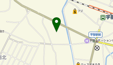 宅配ロッカーPUDO 丸久 アルク西宇部店の地図画像