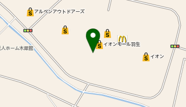 宅配ロッカーPUDO イオン 羽生店の地図画像