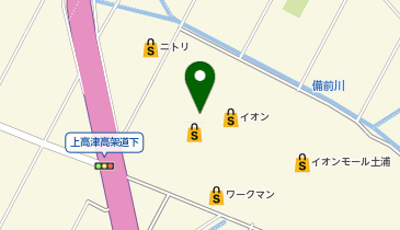 宅配ロッカーPUDO イオン 土浦店の地図画像
