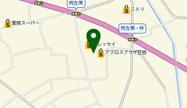 宅配ロッカーPUDO フレッセイ 笠懸店の地図画像