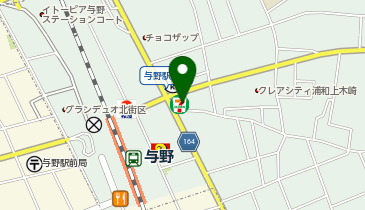 宅配ロッカーPUDO セブン-イレブン さいたま上木崎2丁目店の地図画像