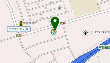 宅配ロッカーPUDO セブン-イレブン 三郷泉店の地図画像