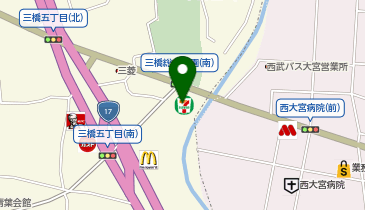 宅配ロッカーPUDO セブン-イレブン さいたま三橋5丁目店の地図画像