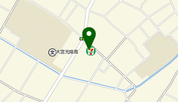宅配ロッカーPUDO セブン-イレブン さいたま中野林店の地図画像