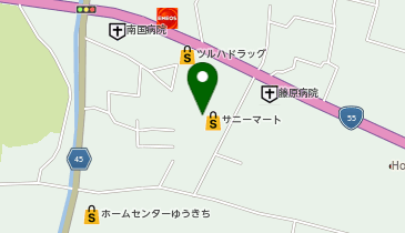 宅配ロッカーPUDO サニーマート サニーアクシス南国店の地図画像