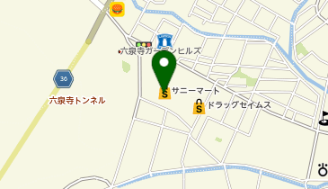 宅配ロッカーPUDO サニーマート 六泉寺店の地図画像