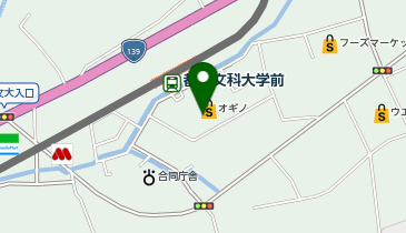 宅配ロッカーPUDO オギノ 都留店の地図画像