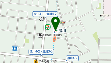 宅配ロッカーPUDO 札幌市交通局 澄川駅の地図画像