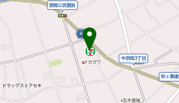 宅配ロッカーPUDO セブン-イレブン 志木中宗岡店の地図画像