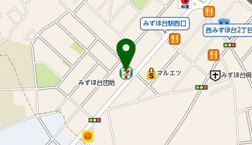 宅配ロッカーPUDO セブン-イレブン みずほ台店の地図画像