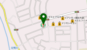 宅配ロッカーPUDO セブン-イレブン 越谷西大袋店の地図画像