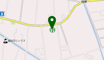 宅配ロッカーPUDO セブン-イレブン 越谷大間野店の地図画像
