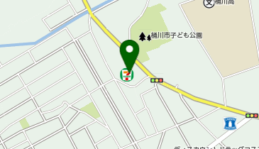 宅配ロッカーPUDO セブン-イレブン 桶川高校前店の地図画像