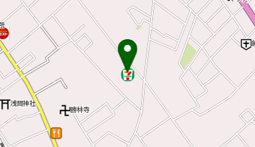 宅配ロッカーPUDO セブン-イレブン 北本東間2丁目店の地図画像