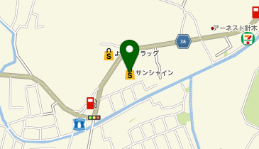 宅配ロッカーPUDO サンシャイン 針木店の地図画像