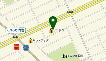 宅配ロッカーPUDO サツドラ 苫小牧ときわ町店の地図画像