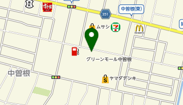 宅配ロッカーPUDO グリーンモール中曽根の地図画像