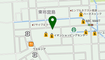 宅配ロッカーPUDO イオン 焼津店の地図画像