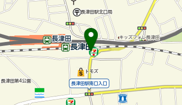 宅配ロッカーPUDO セブン-イレブン 横浜長津田駅前店の地図画像